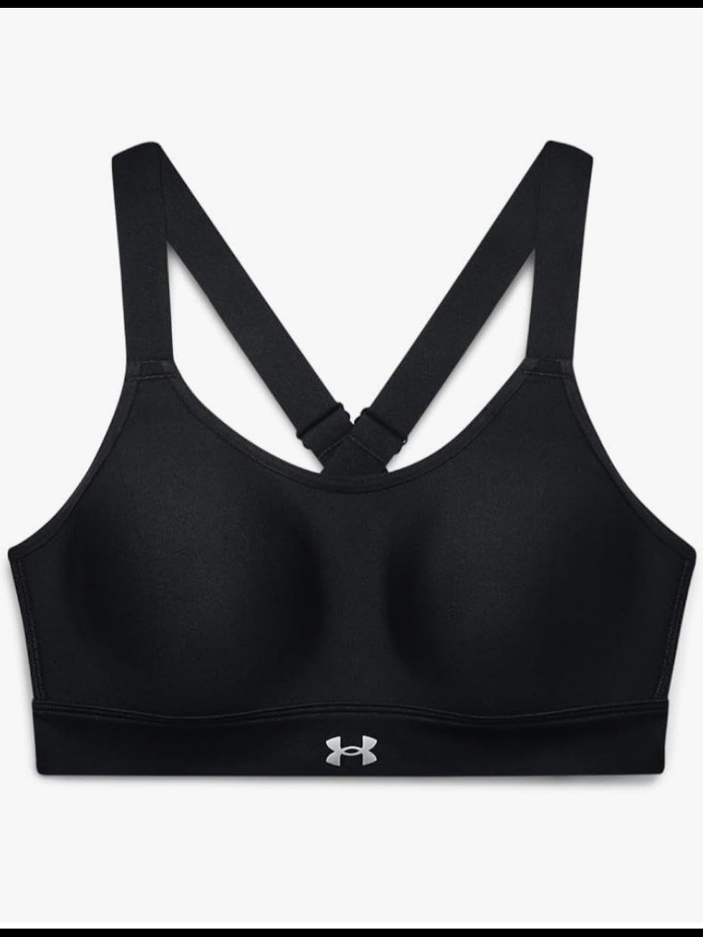Under Armour Black High-Impact Molded Sports Bra Crisscross  Adjustable Straps